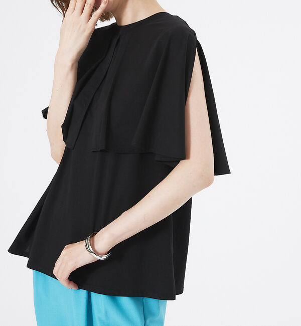abahouse mavie「シルケットマルチWAYケーププルオーバー」|Tシャツ・カットソー|