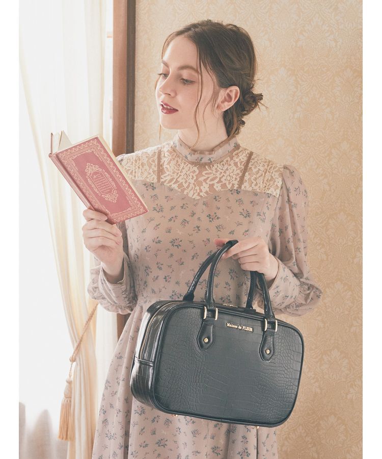 Maison de FLEUR「クロコ型押しバッグ」|その他|