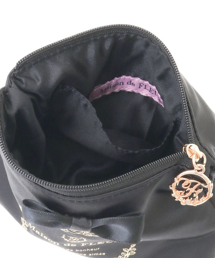 Maison de FLEUR「サテンリボンティッシュケース」|ポーチ|