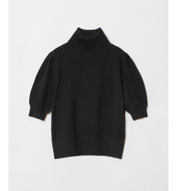 LOULOU WILLOUGHBY「【LOULOU WILLOUGHBY】タートルハーフスリーブプルオーバー」|ニット・セーター|