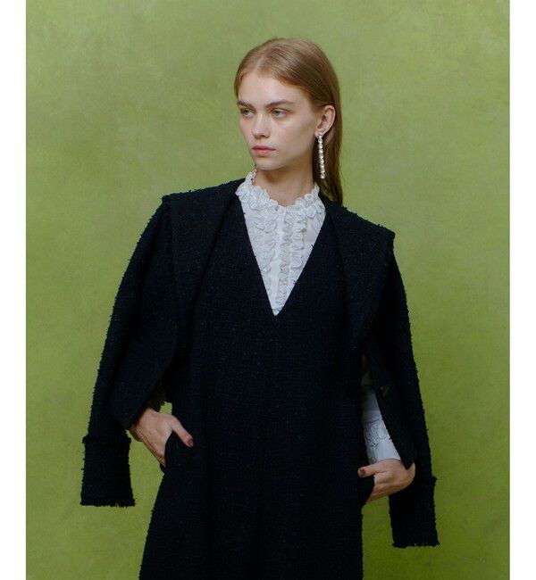 LOULOU WILLOUGHBY「【LOULOU WILLOUGHBY】ファンシーツイードセーラージャケット」|テーラードジャケット|