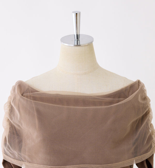  「シアー重ねオフショルトップス」|プルオーバー|