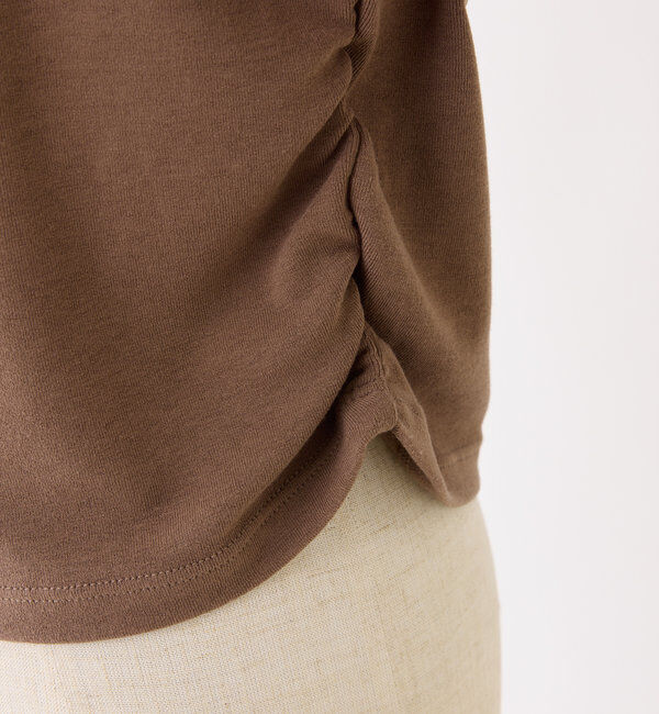  「シアー重ねオフショルトップス」|プルオーバー|