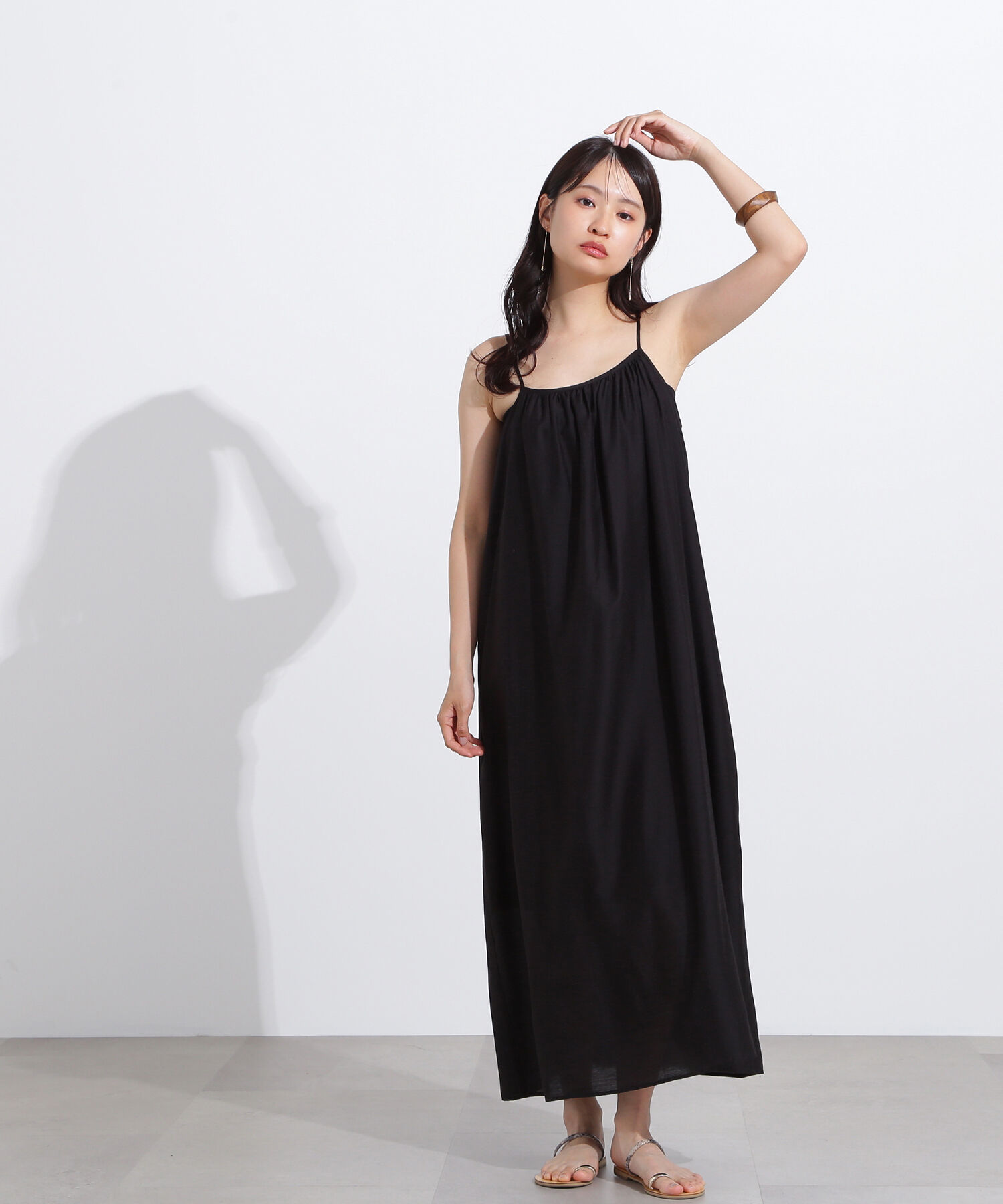  「ギャザーキャミワンピース」|ワンピース|