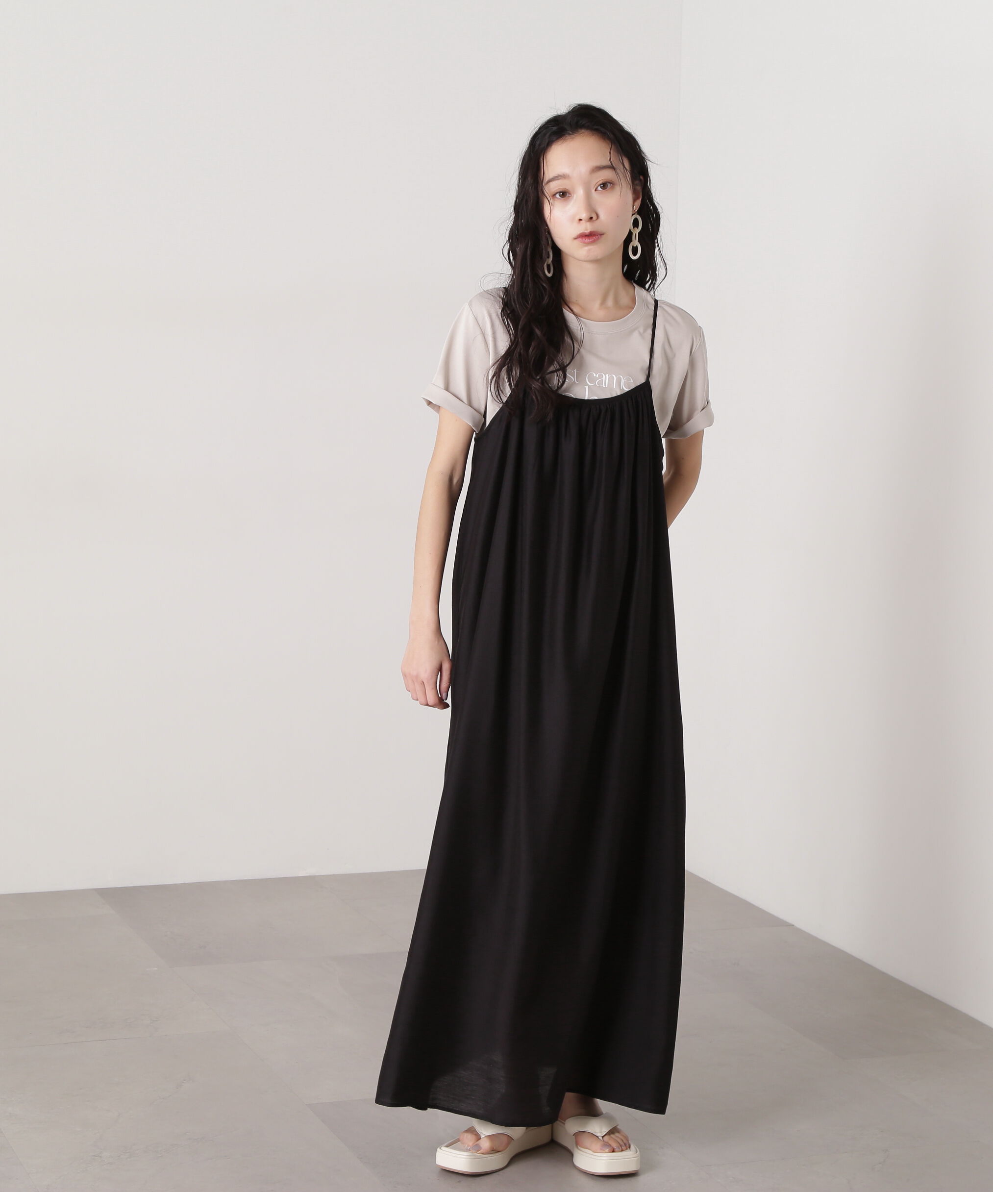  「ギャザーキャミワンピース」|ワンピース|