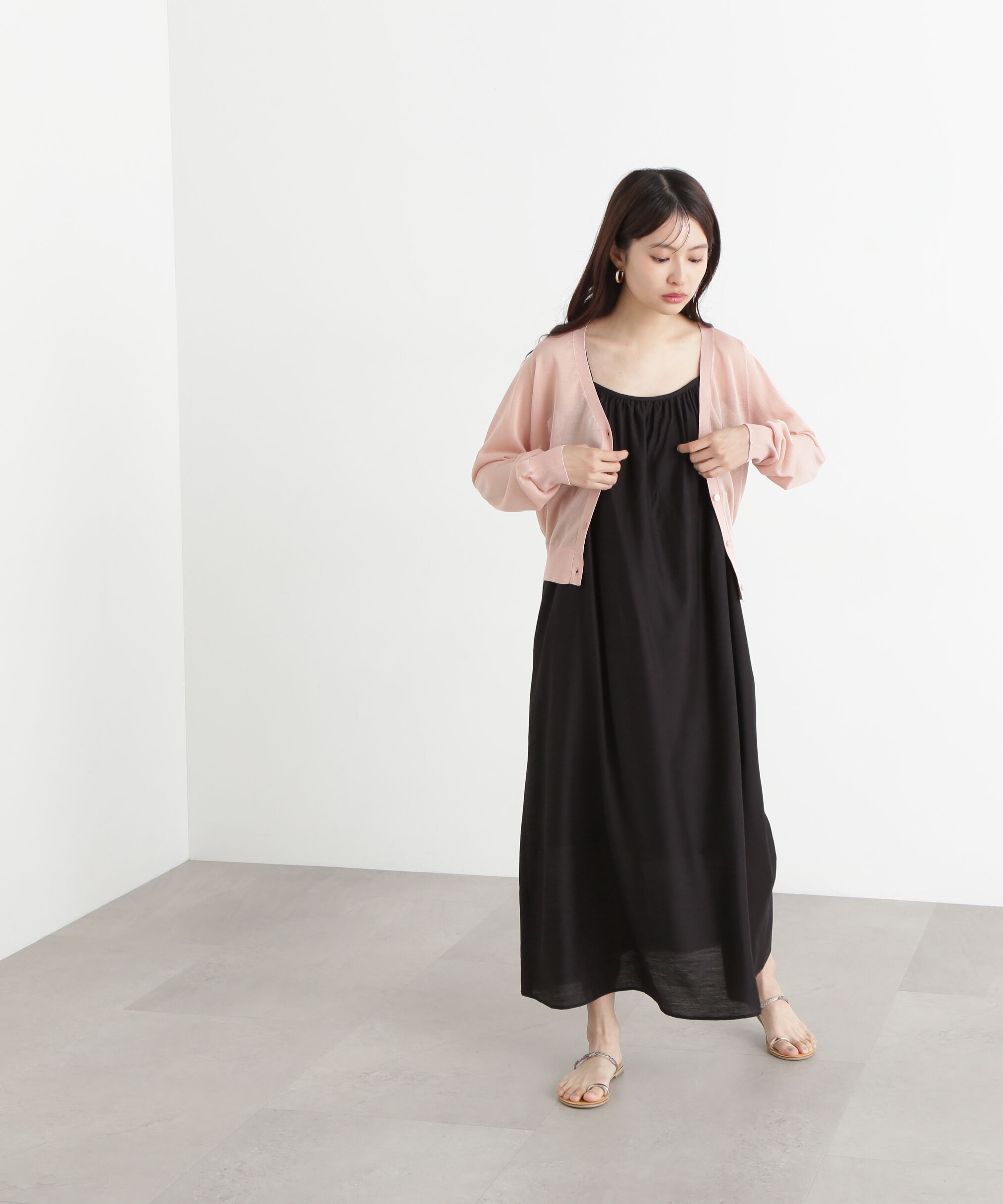  「ギャザーキャミワンピース」|ワンピース|