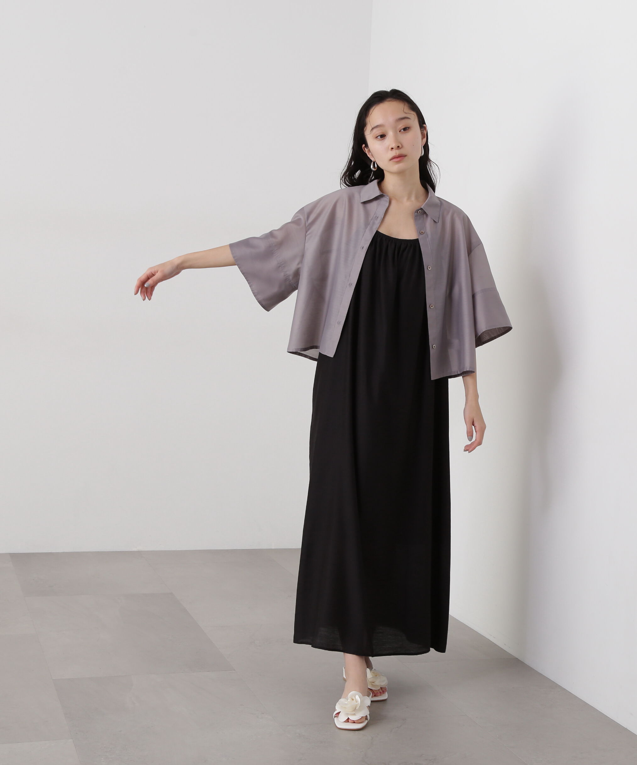  「ギャザーキャミワンピース」|ワンピース|