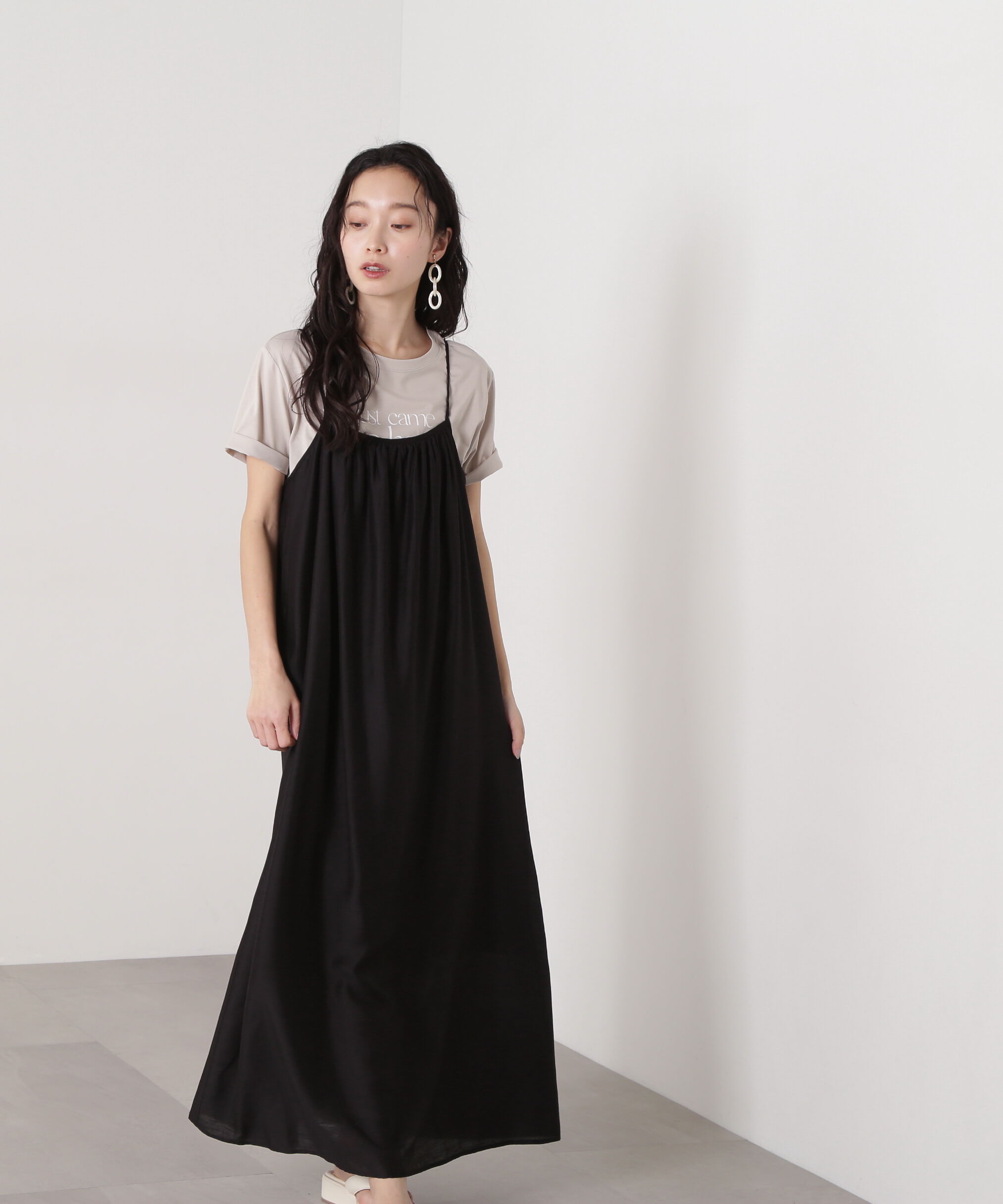  「ギャザーキャミワンピース」|ワンピース|