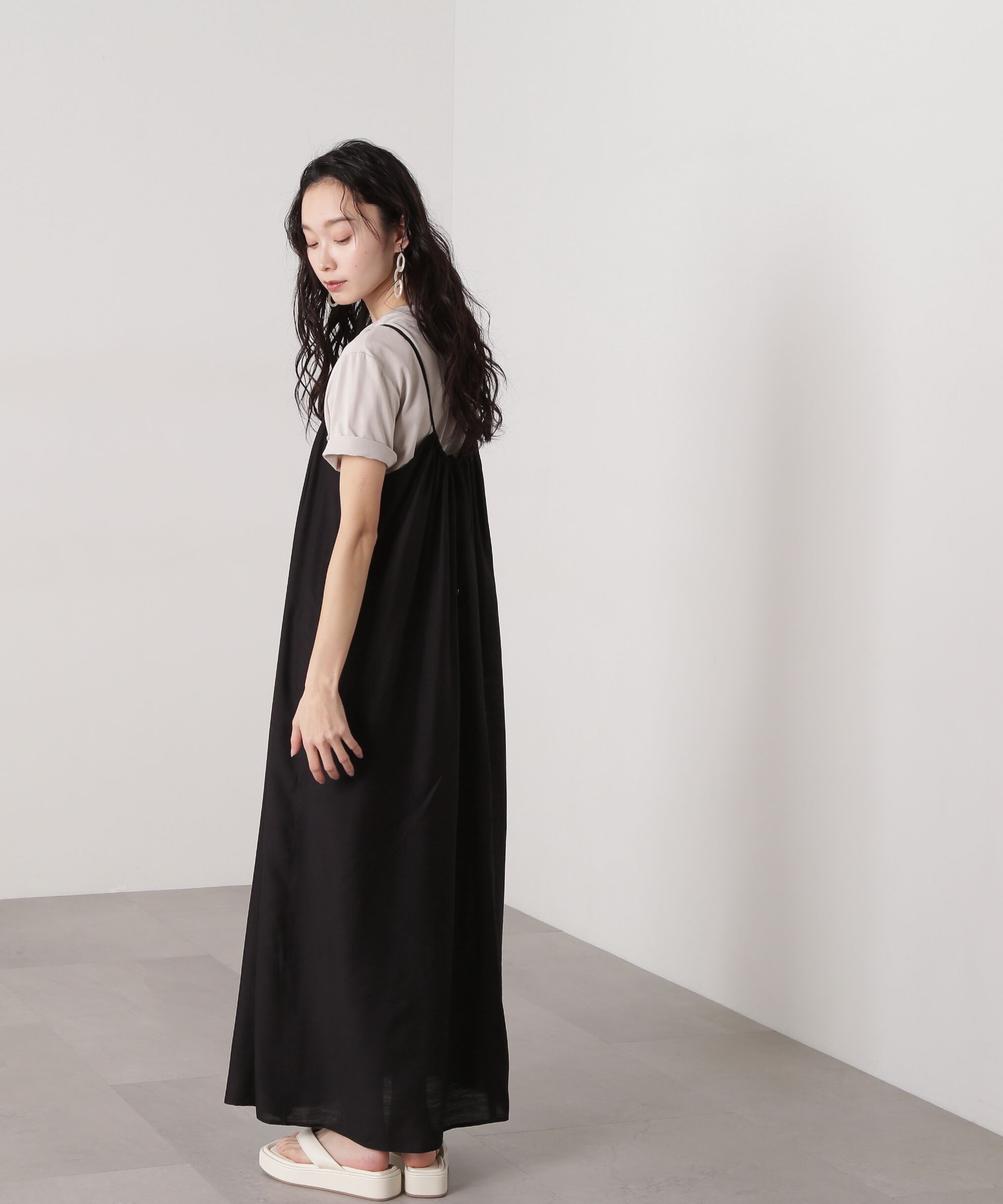  「ギャザーキャミワンピース」|ワンピース|