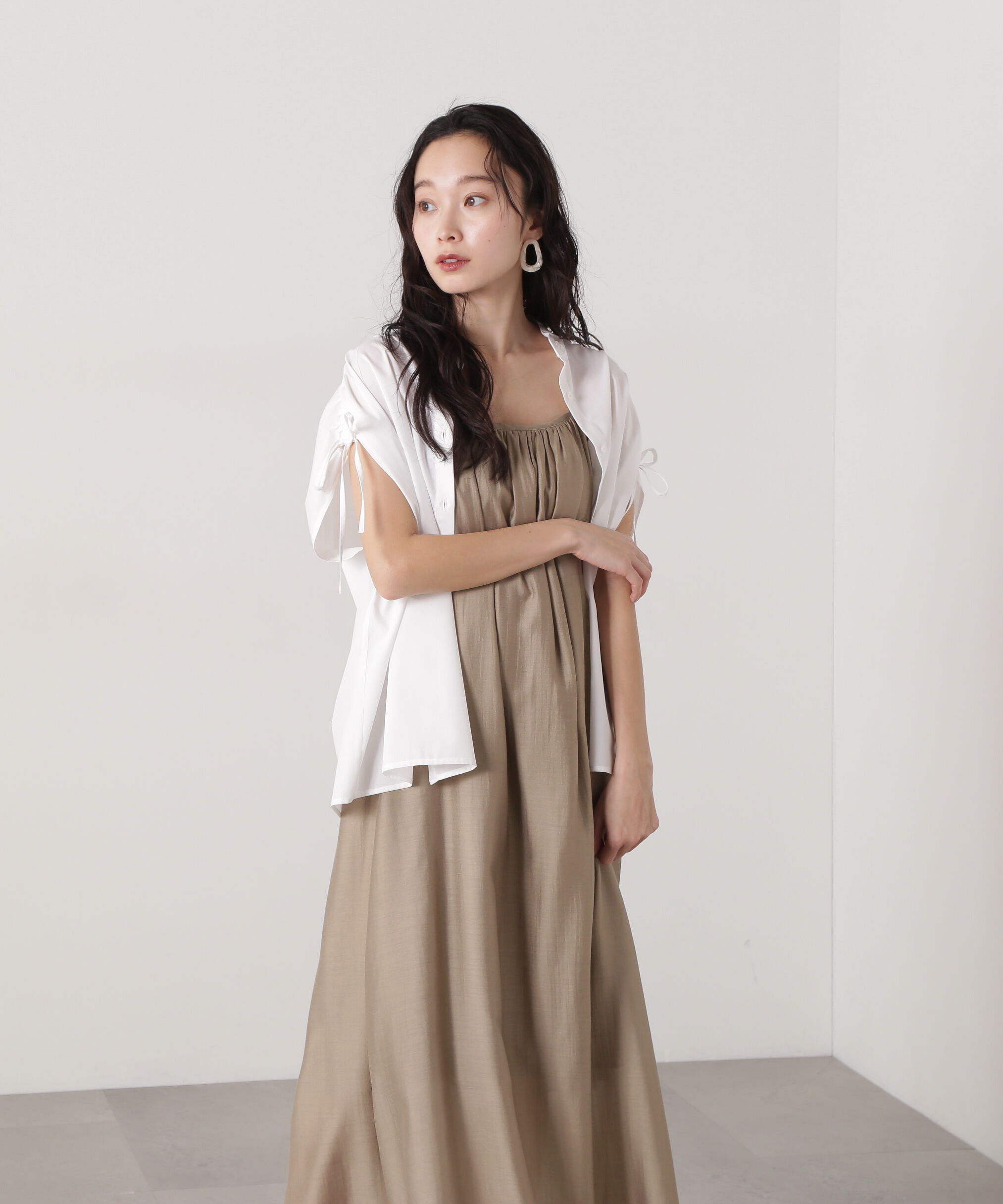  「ギャザーキャミワンピース」|ワンピース|