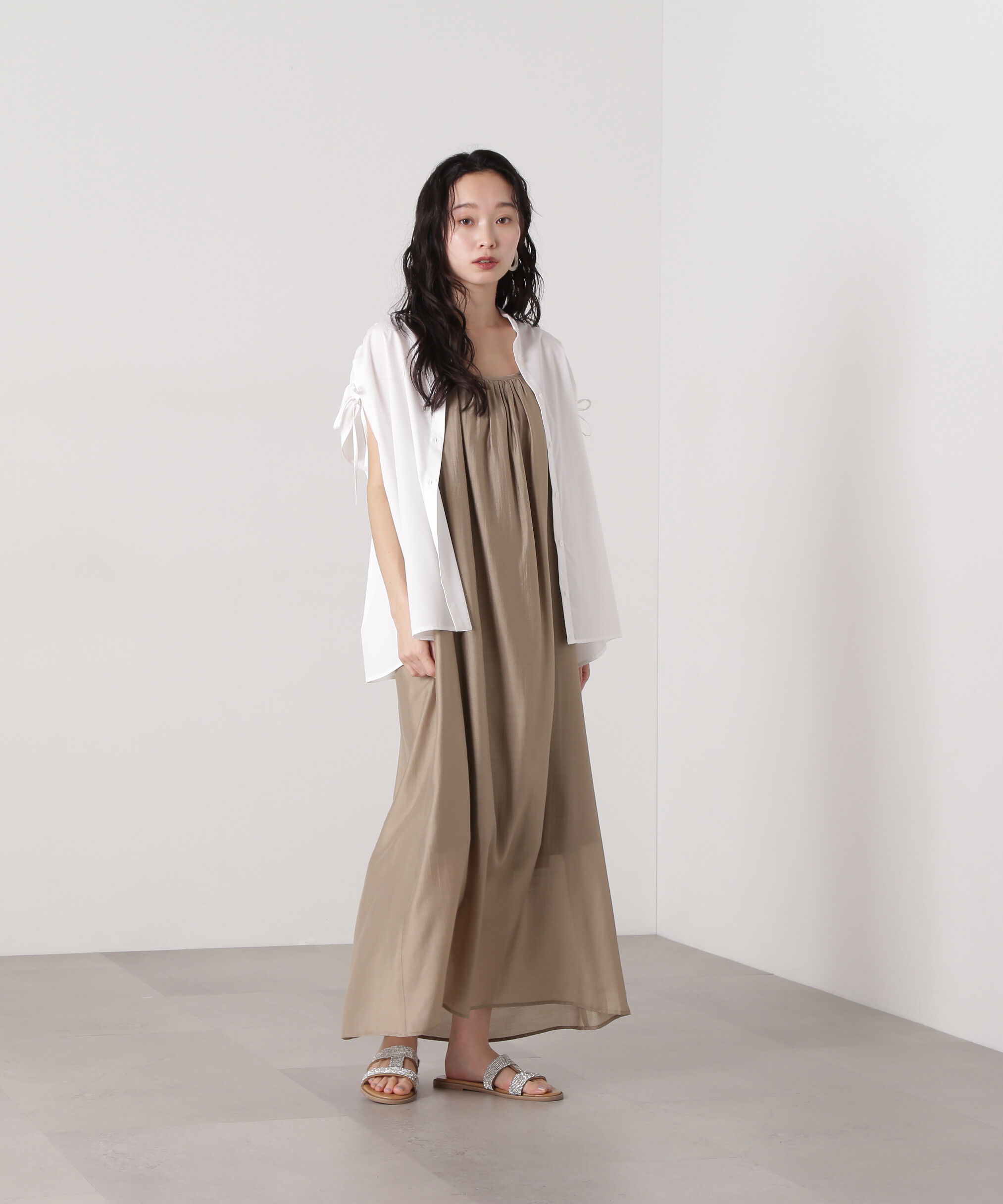  「ギャザーキャミワンピース」|ワンピース|