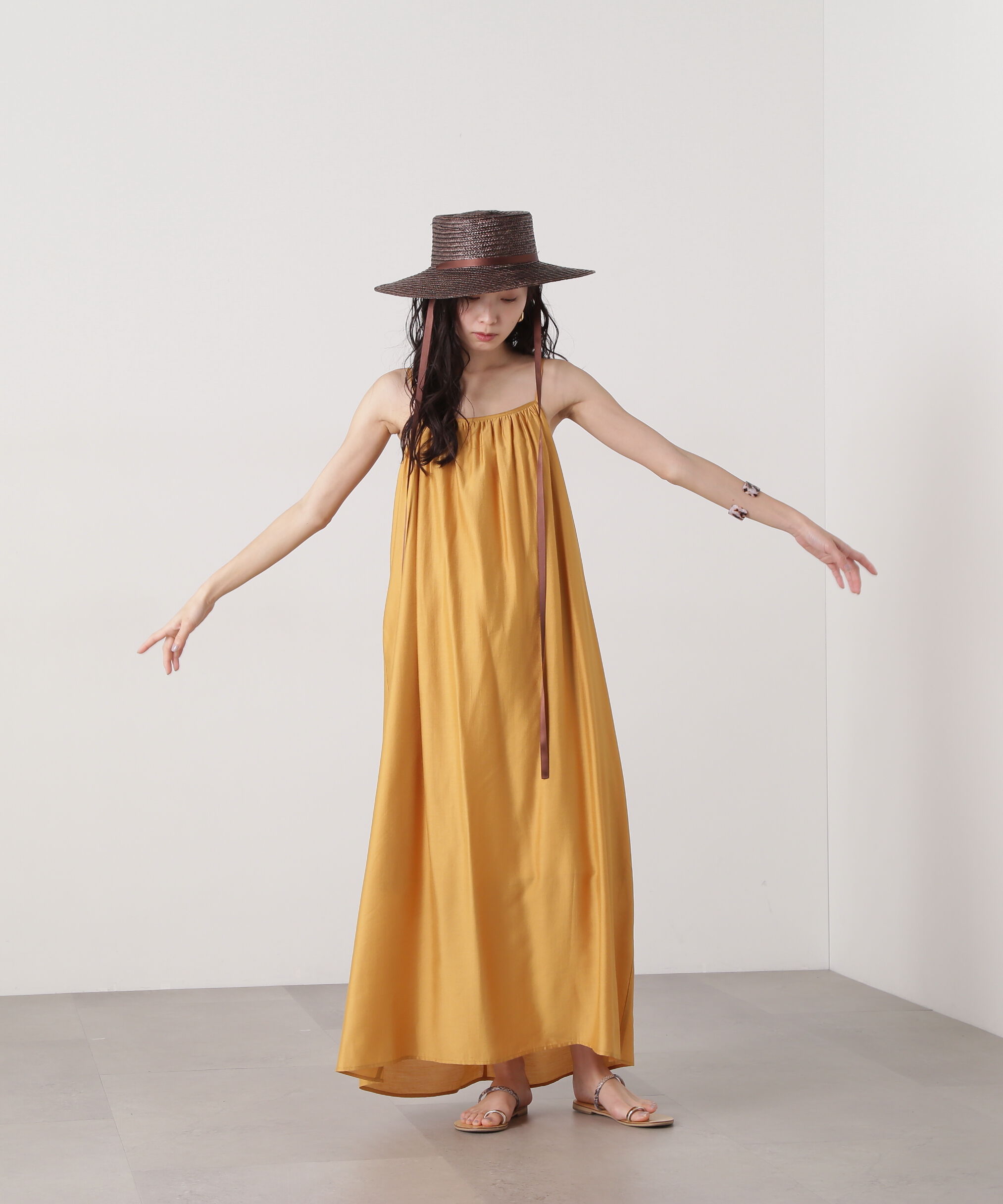  「ギャザーキャミワンピース」|ワンピース|