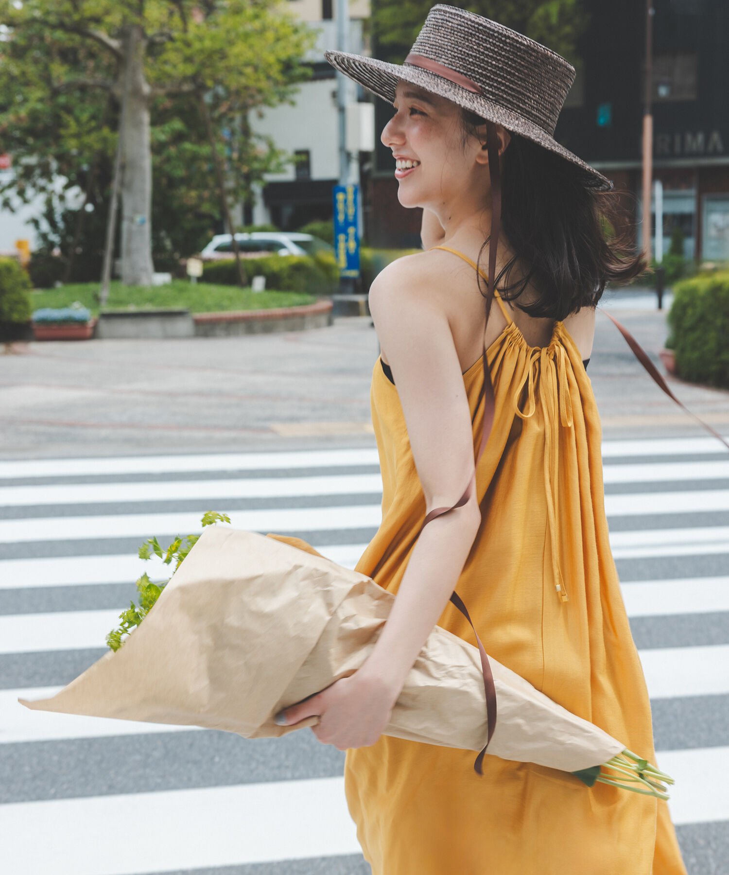  「ギャザーキャミワンピース」|ワンピース|