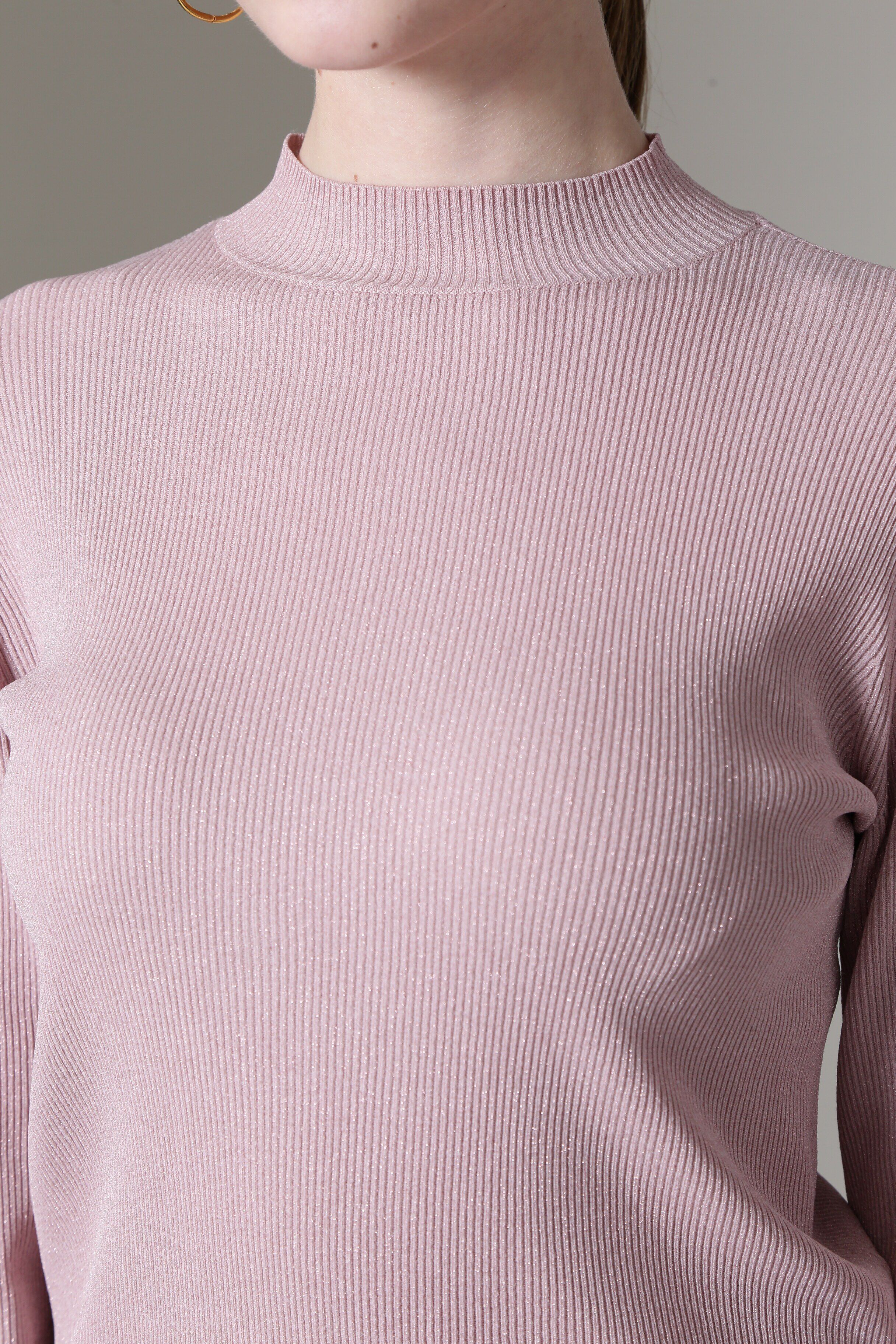  「◆ハイネックラメニットトップス」|ニット・セーター|