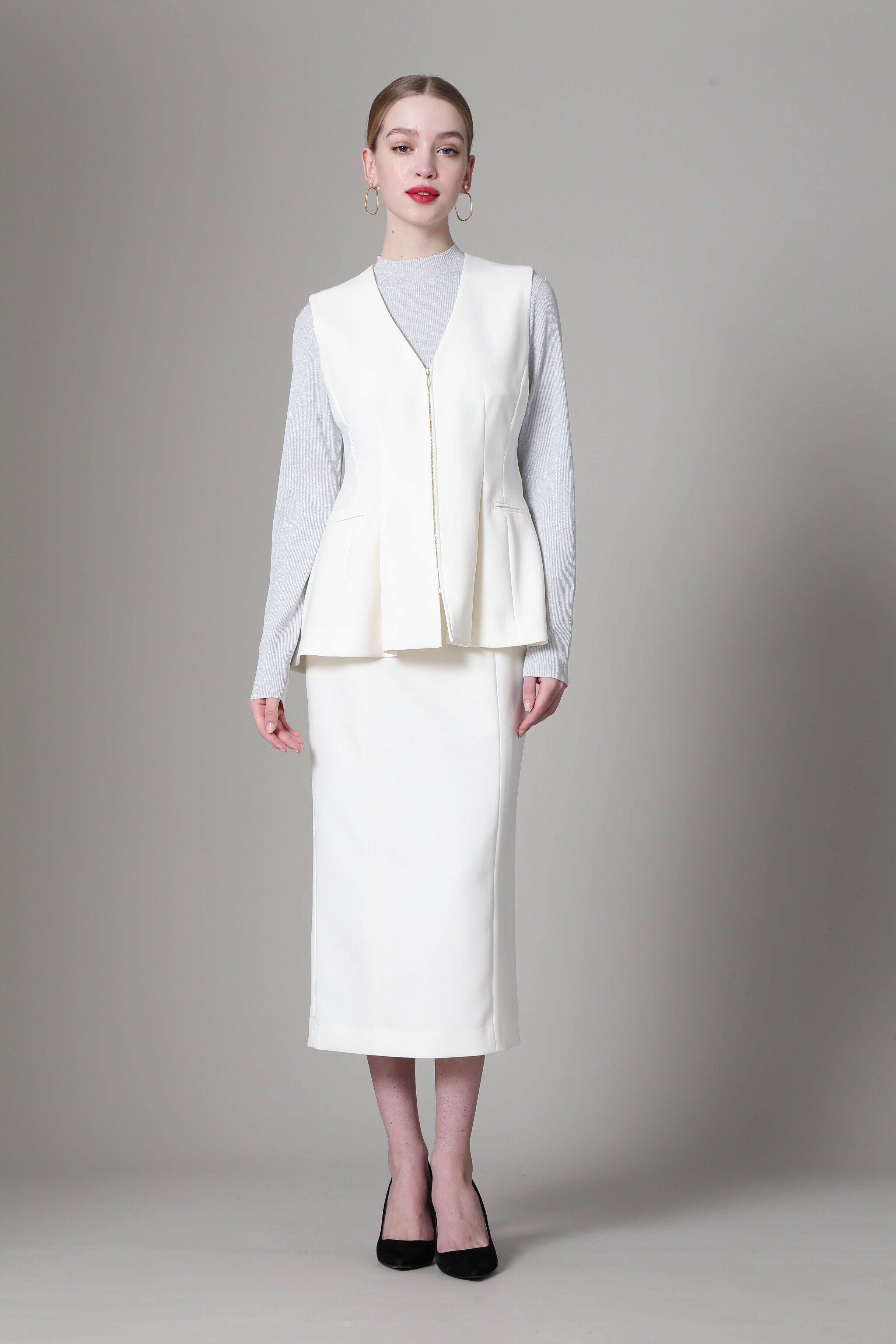  「◆ハイネックラメニットトップス」|ニット・セーター|