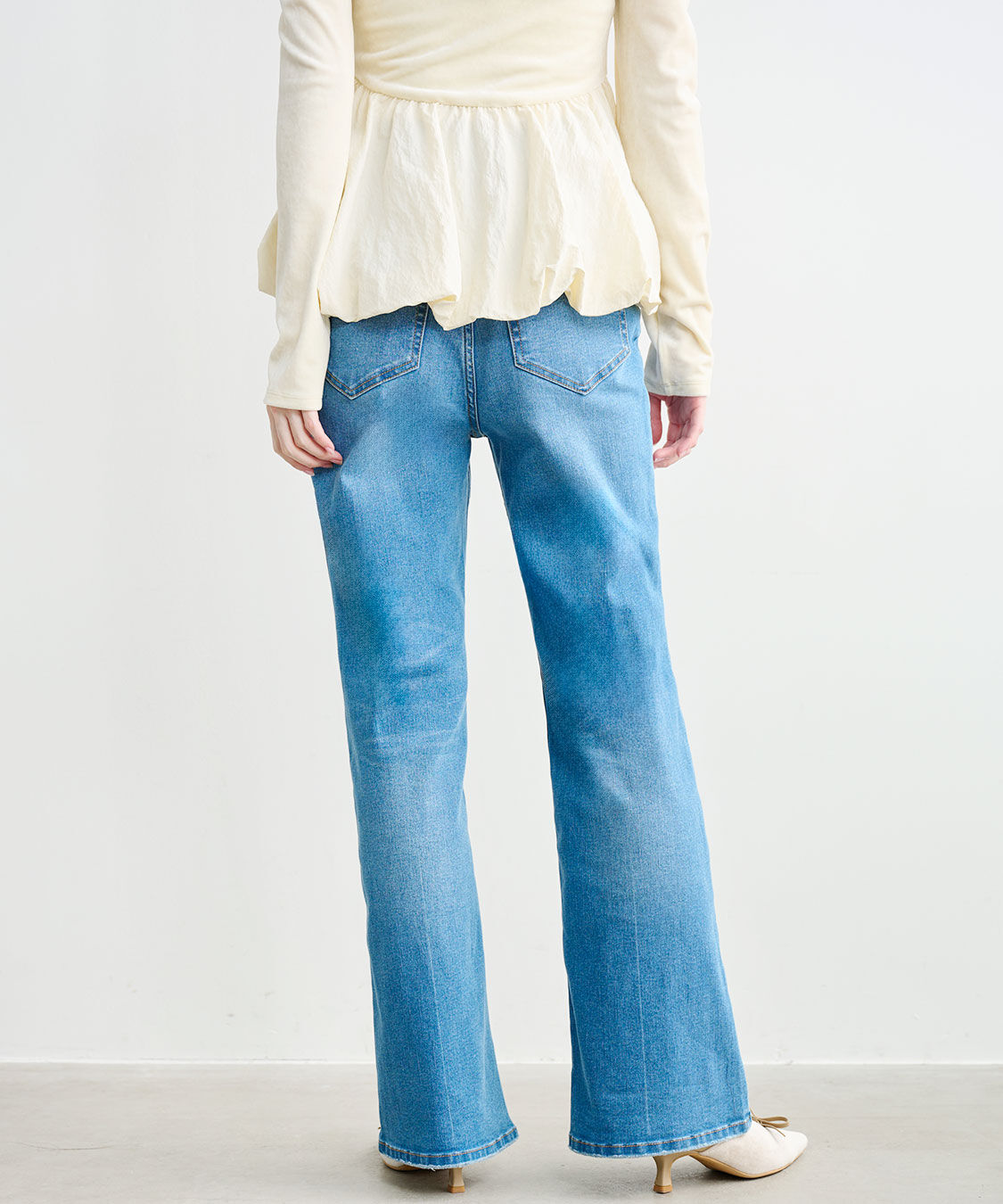 COCO DEAL「スーパーストレッチデニムフレアパンツ」|デニム|