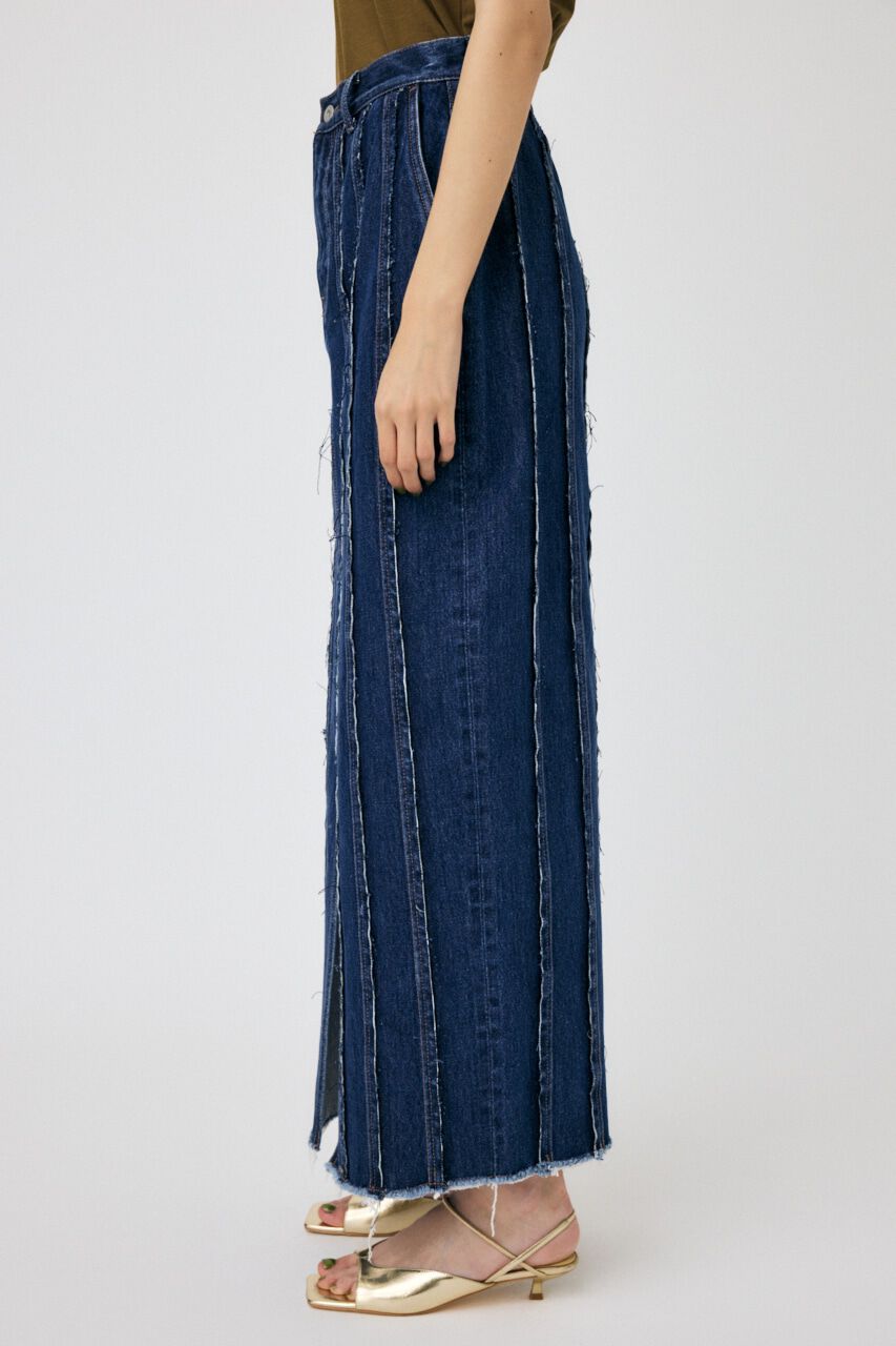 MOUSSY「FRONT SLIT FRINGE スカート」|スカート|