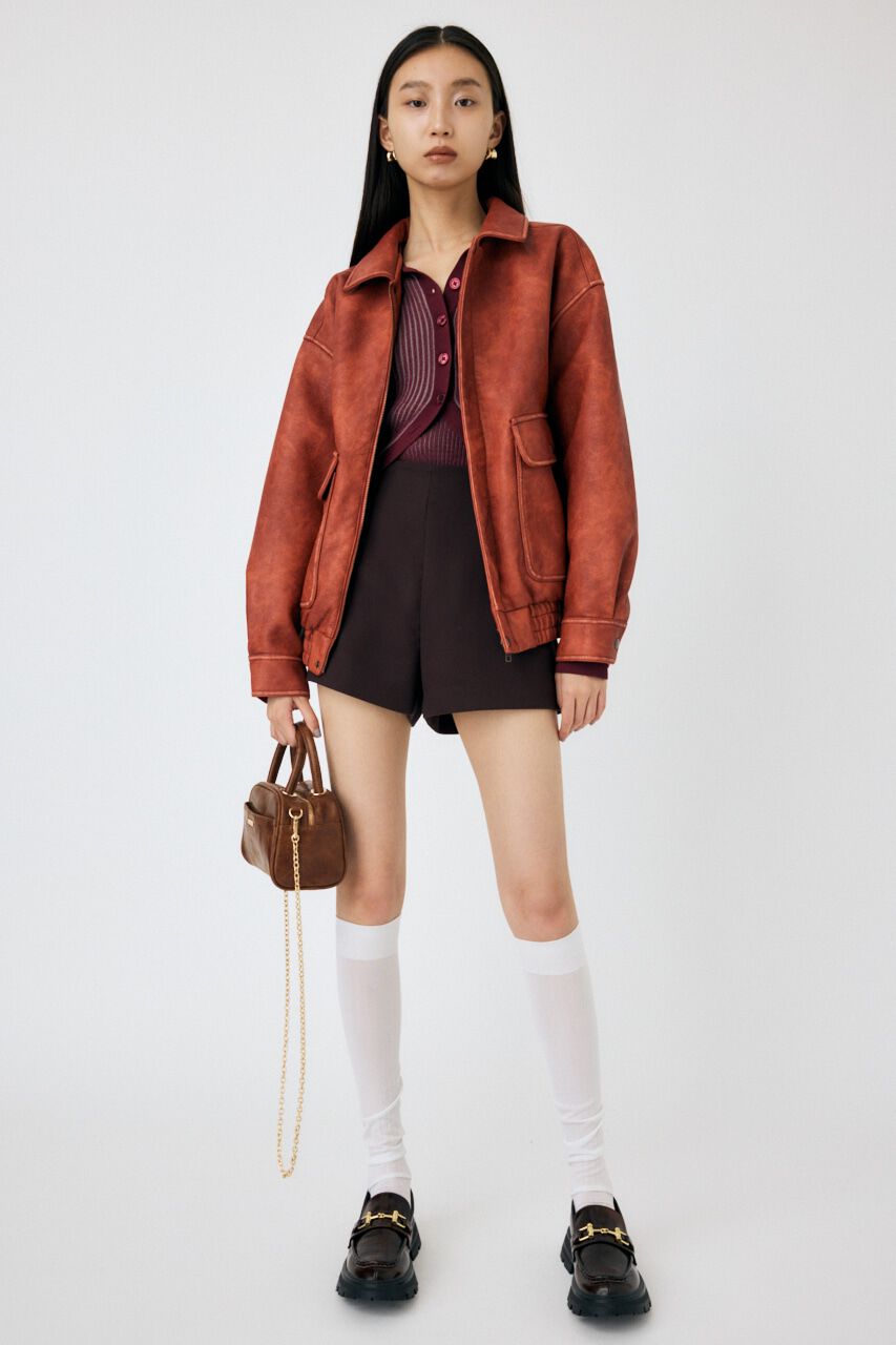 MOUSSY「F/LEATHER A-2 フライトジャケット」|その他|