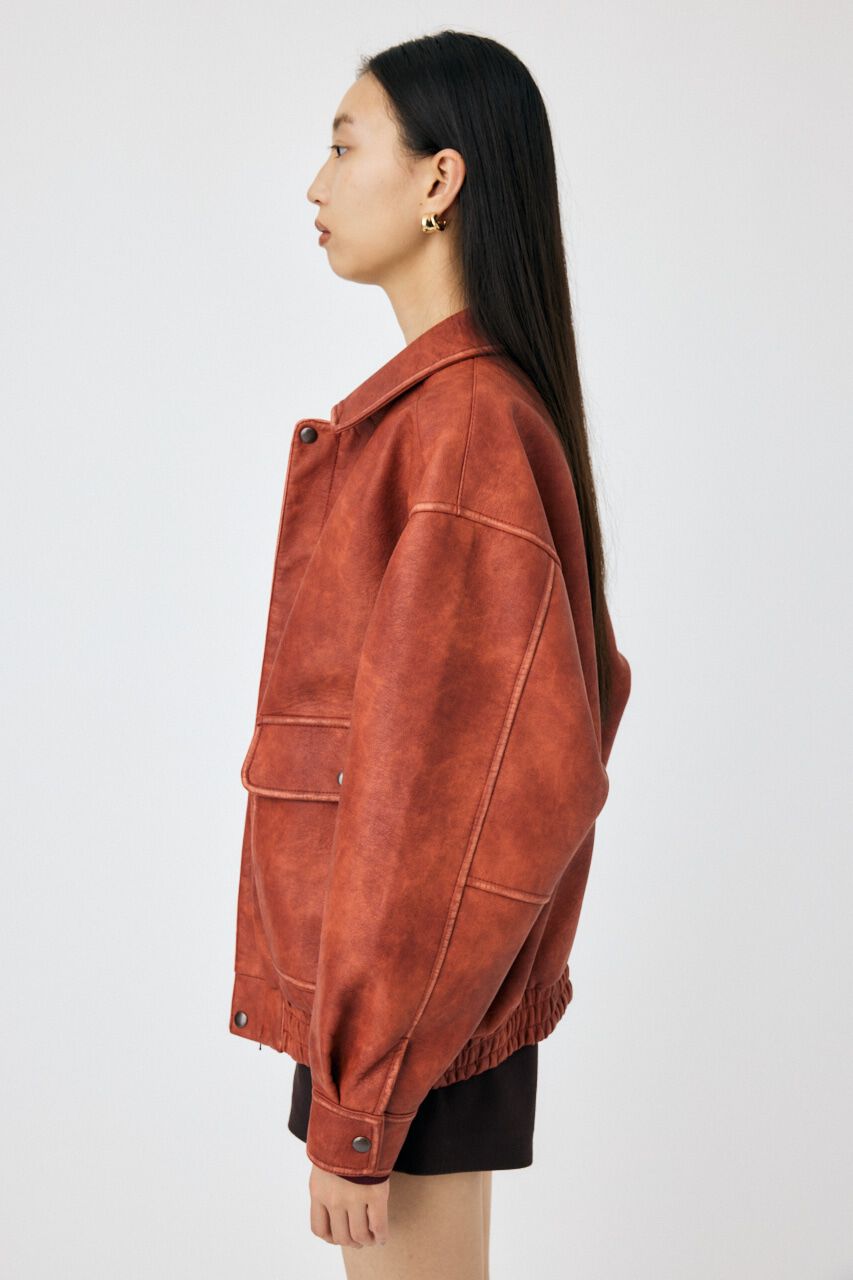 MOUSSY「F/LEATHER A-2 フライトジャケット」|その他|