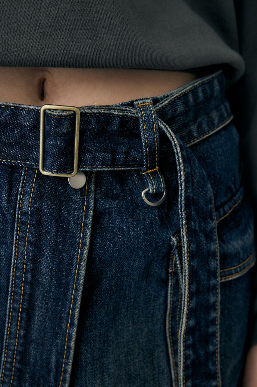 MOUSSY「WRAP デニムミニスカート」|スカート|