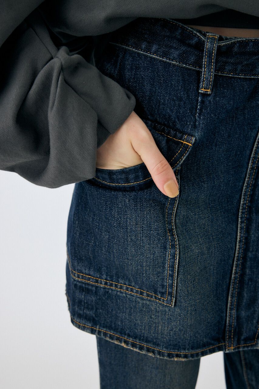 MOUSSY「WRAP デニムミニスカート」|スカート|