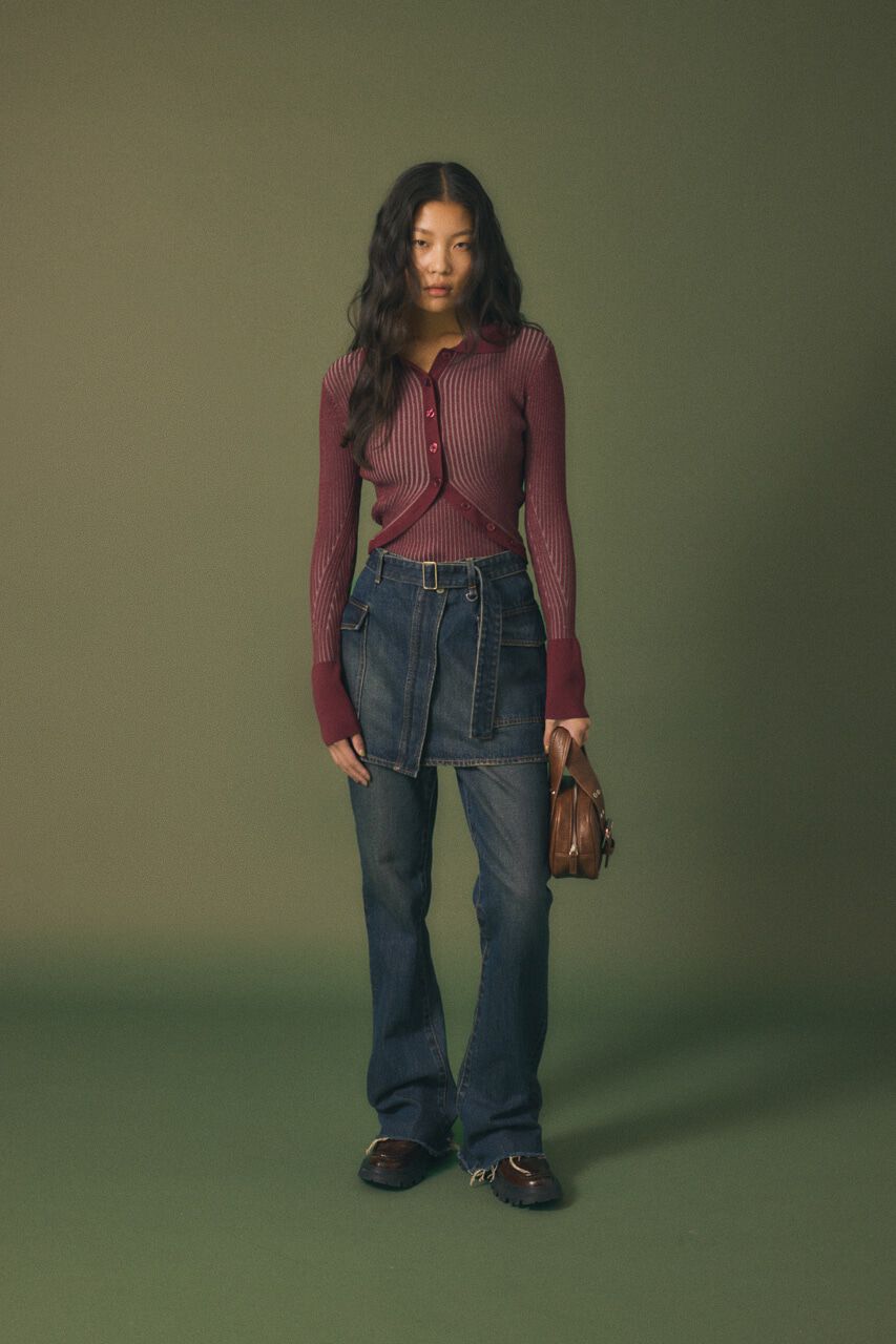 MOUSSY「WRAP デニムミニスカート」|スカート|