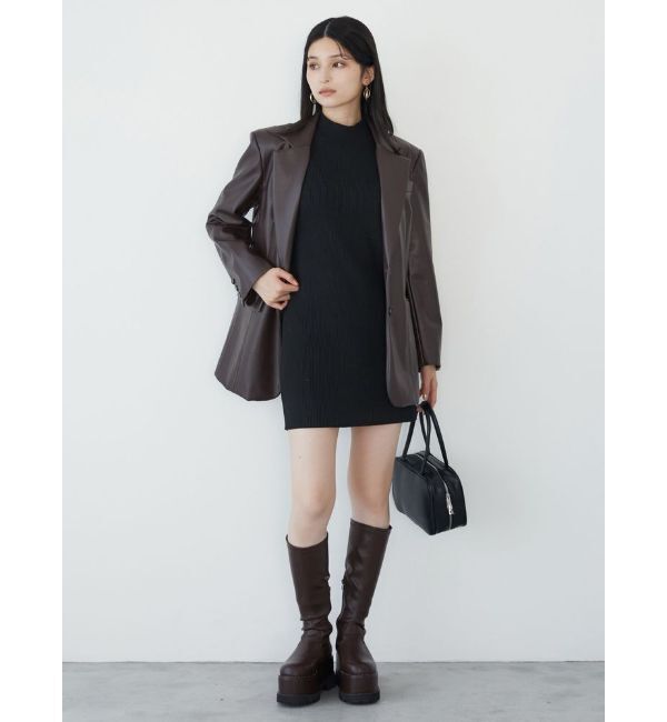 MURUA「ストレッチ厚底ハーフブーツ」|ロングブーツ|