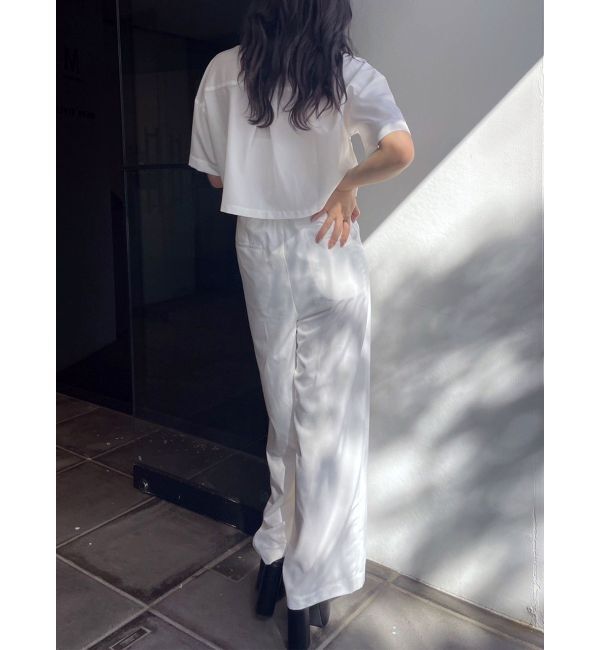 GYDA「ハイウエストタックワイドスラックスパンツ」|その他|