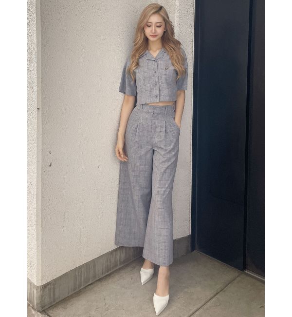 GYDA「ハイウエストタックワイドスラックスパンツ」|その他|