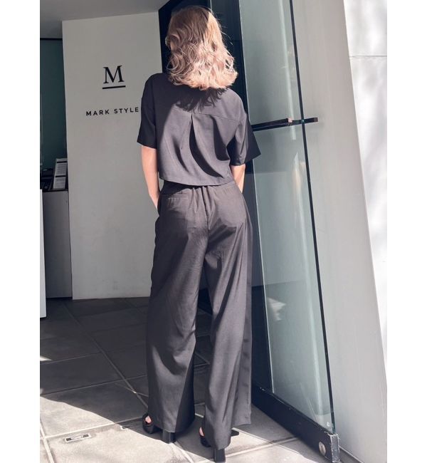 GYDA「ハイウエストタックワイドスラックスパンツ」|その他|