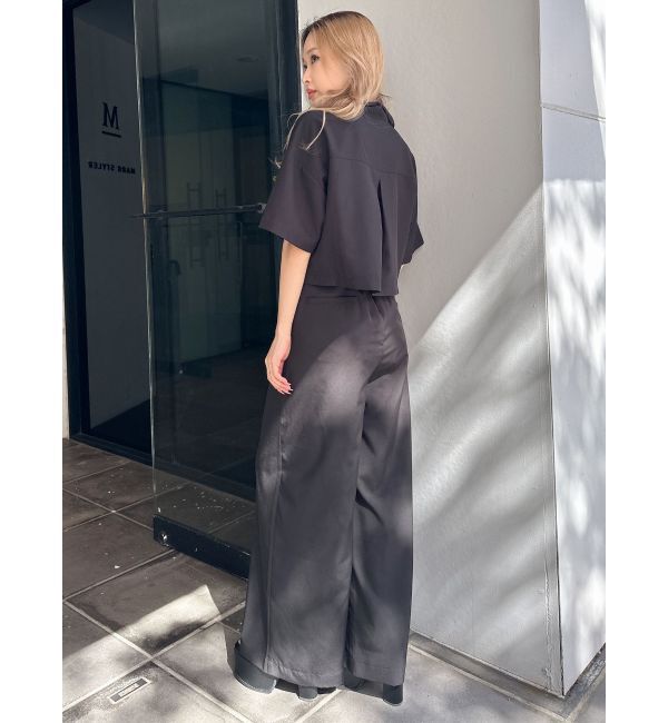 GYDA「ハイウエストタックワイドスラックスパンツ」|その他|