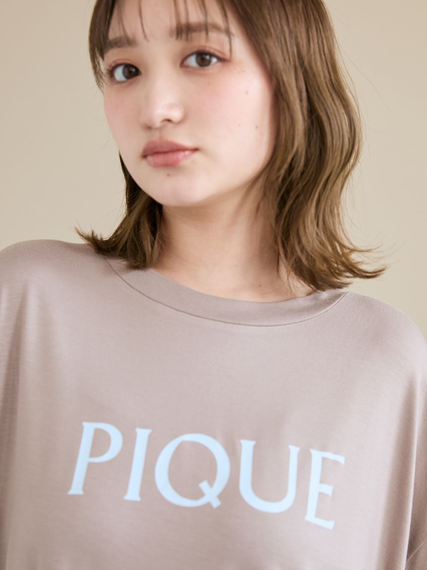 gelato pique「【接触冷感】カラーレーヨンロゴTシャツ」|ルームウェア|