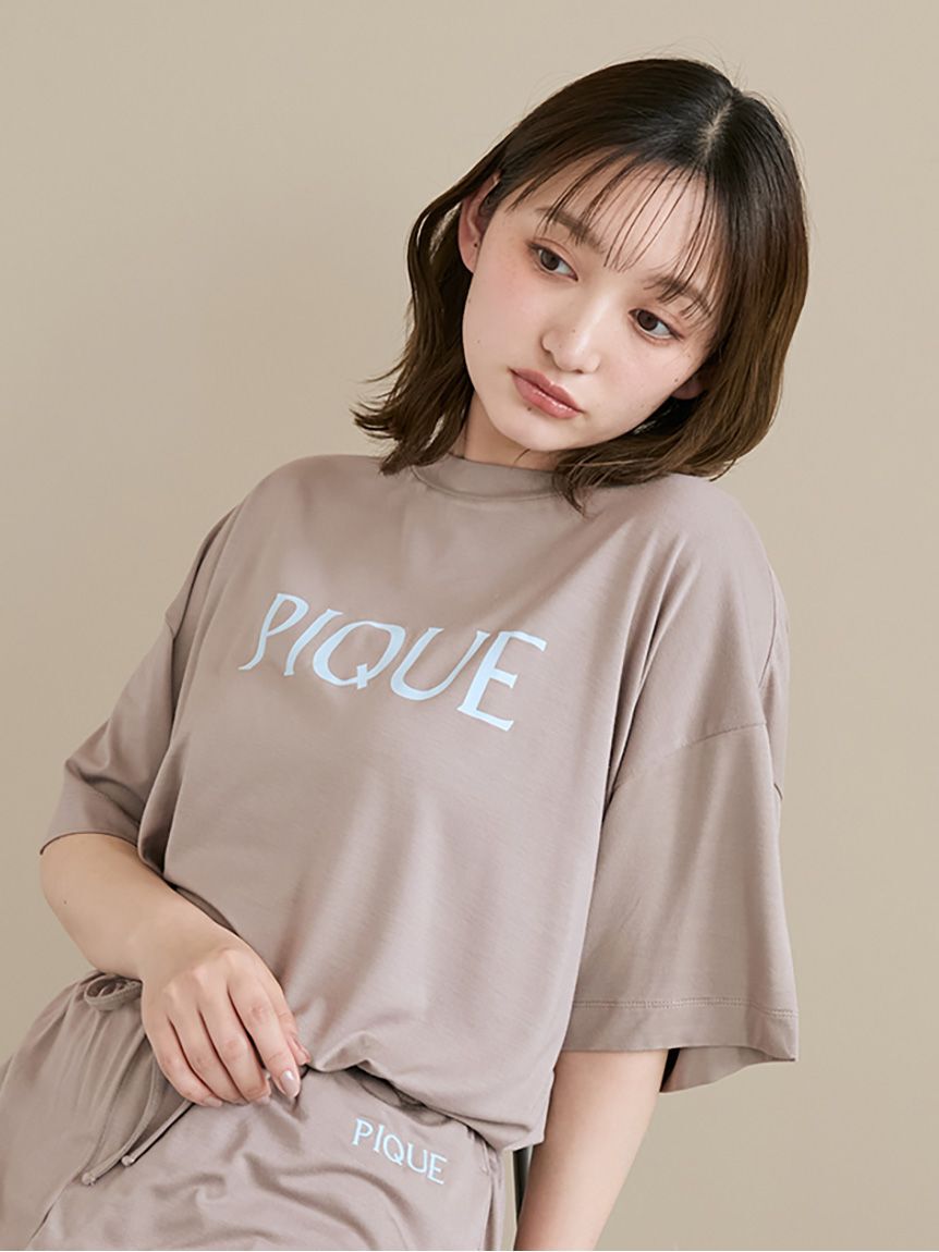 gelato pique「【接触冷感】カラーレーヨンロゴTシャツ」|ルームウェア|BRW