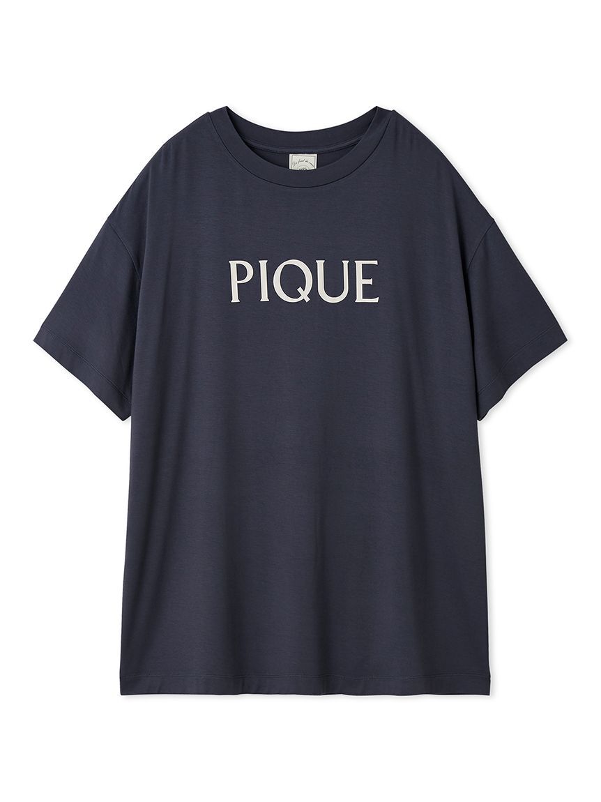 gelato pique「【接触冷感】カラーレーヨンロゴTシャツ」|ルームウェア|NVY