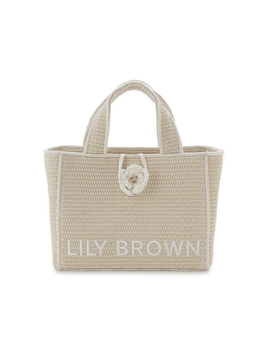 LILY BROWN「【限定カラー】【LILY BROWN&times;MARY QUANT】ジュートロゴトート」|トートバッグ|