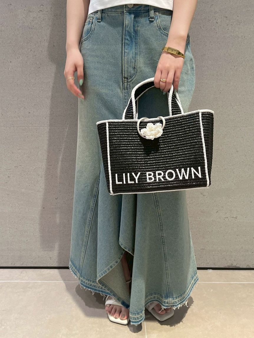 LILY BROWN「【限定カラー】【LILY BROWN&times;MARY QUANT】ジュートロゴトート」|トートバッグ|