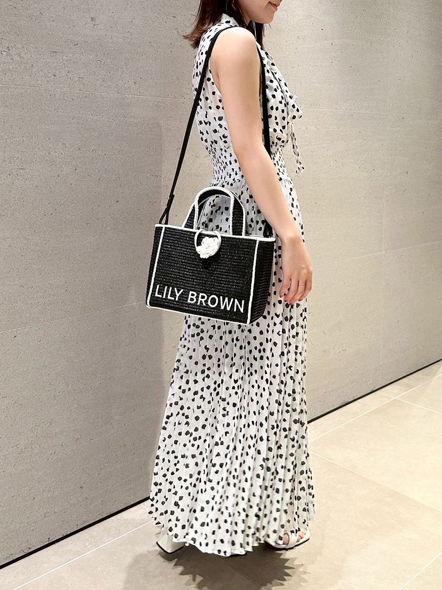 LILY BROWN「【限定カラー】【LILY BROWN&times;MARY QUANT】ジュートロゴトート」|トートバッグ|