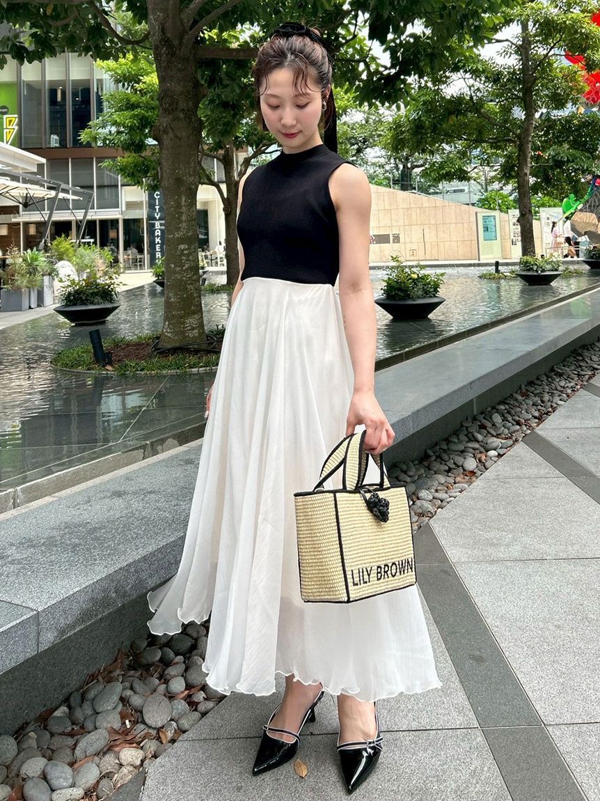 LILY BROWN「【限定カラー】【LILY BROWN&times;MARY QUANT】ジュートロゴトート」|トートバッグ|