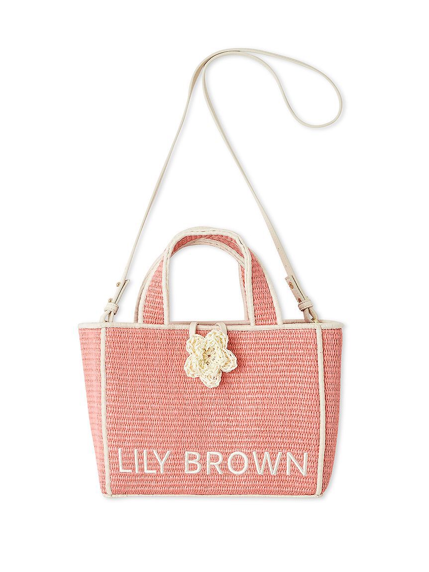 LILY BROWN「【限定カラー】【LILY BROWN&times;MARY QUANT】ジュートロゴトート」|トートバッグ|