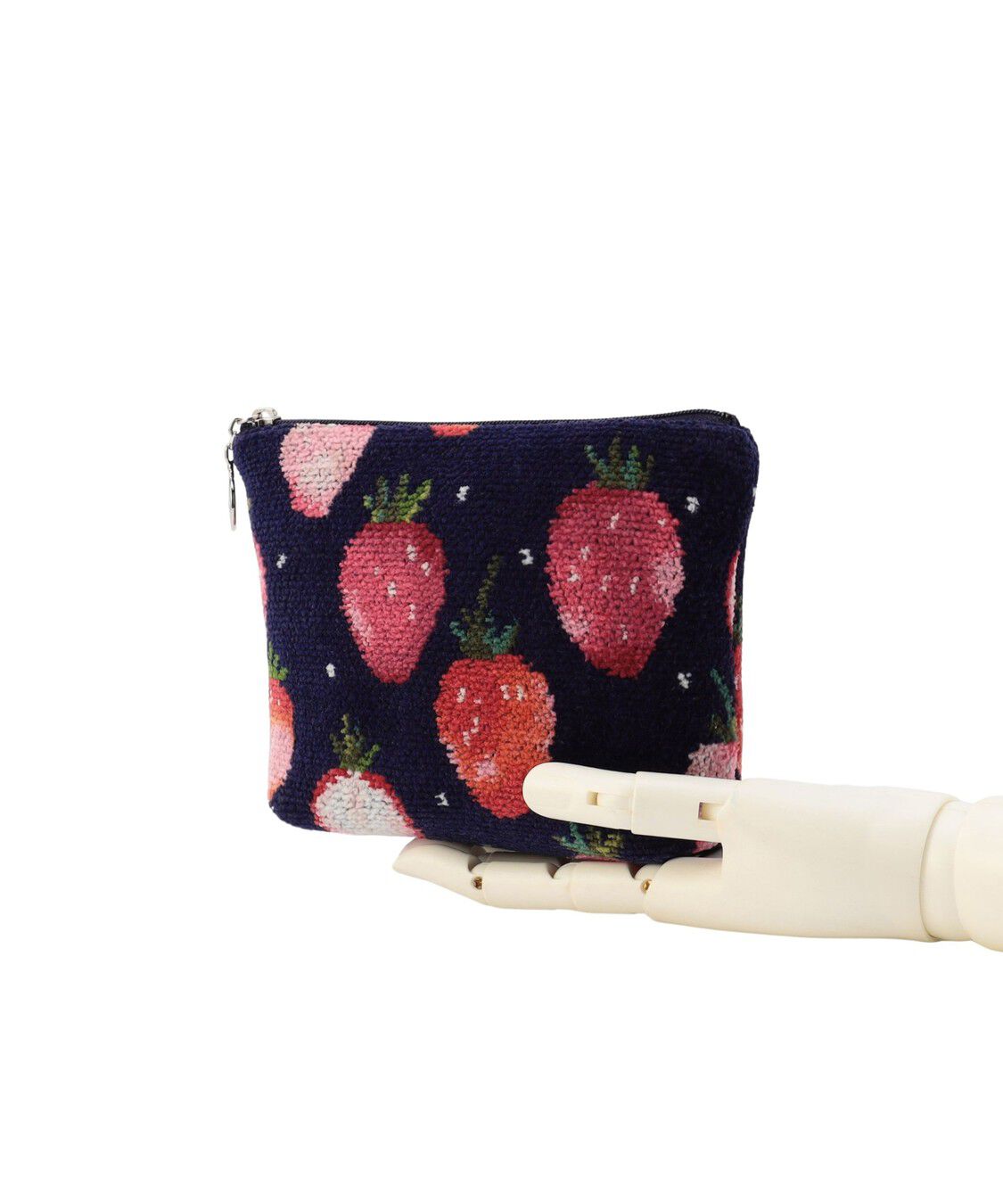 LOVERARY BY FEILER「ストロベリードット　舟型ポーチM　L/STD-260091」|ポーチ|