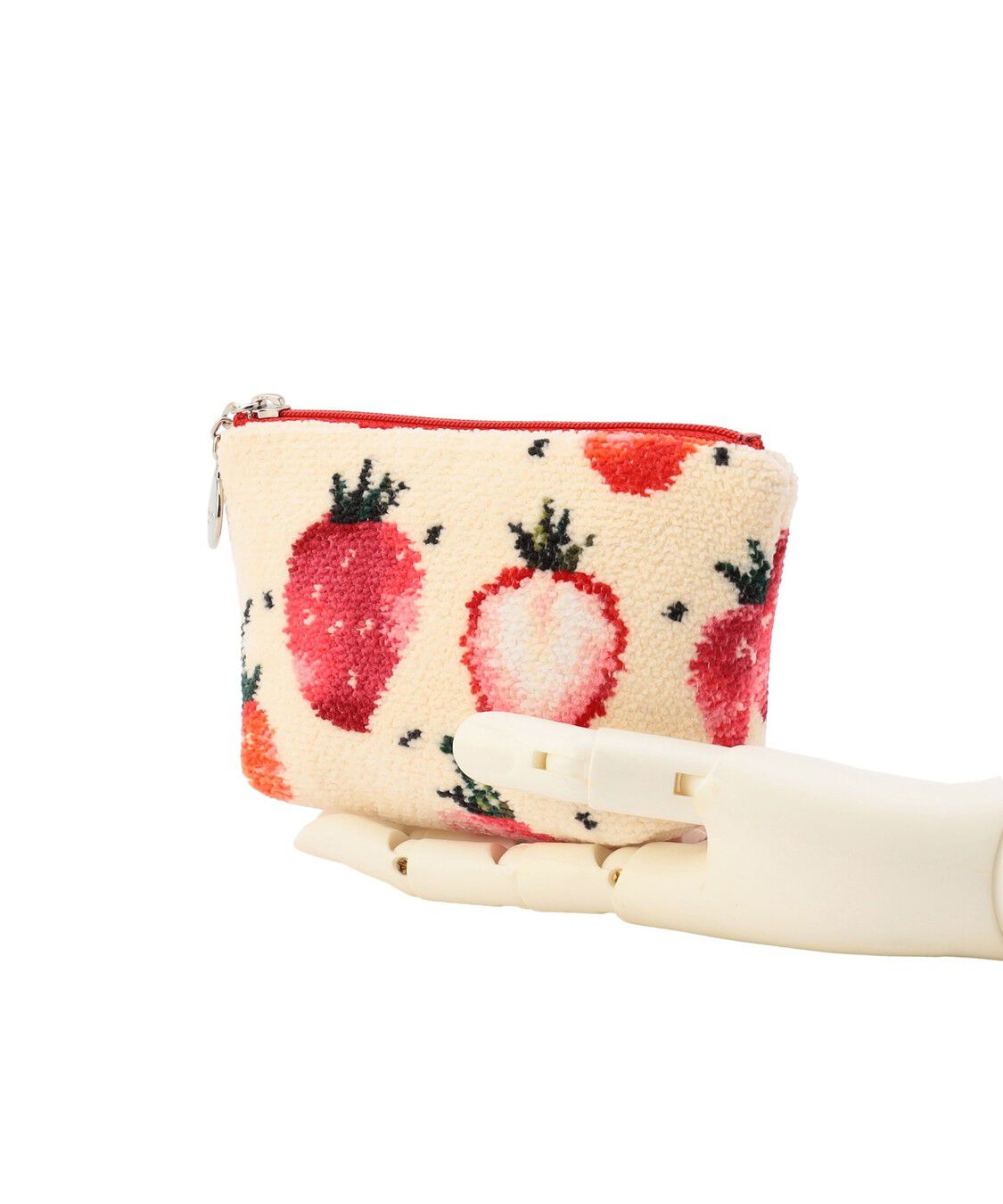 LOVERARY BY FEILER「ストロベリードット　舟型ポーチS　L/STD-260088」|ポーチ|
