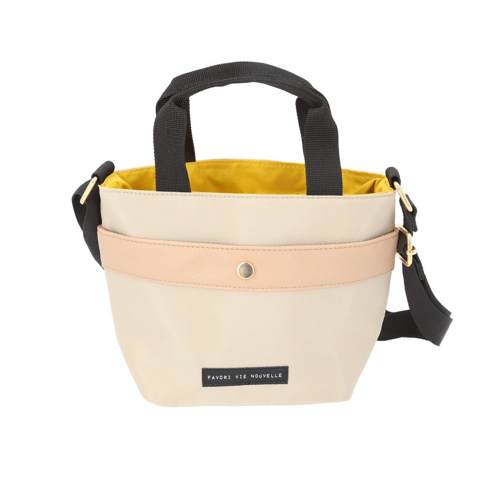 BACKYARD FAMILY「ミニショルダーバッグ レディース 通販 インカラー2WAYミニショルダー ショルダーバッグ」|ショルダー・メッセンジャー|ベージュ1