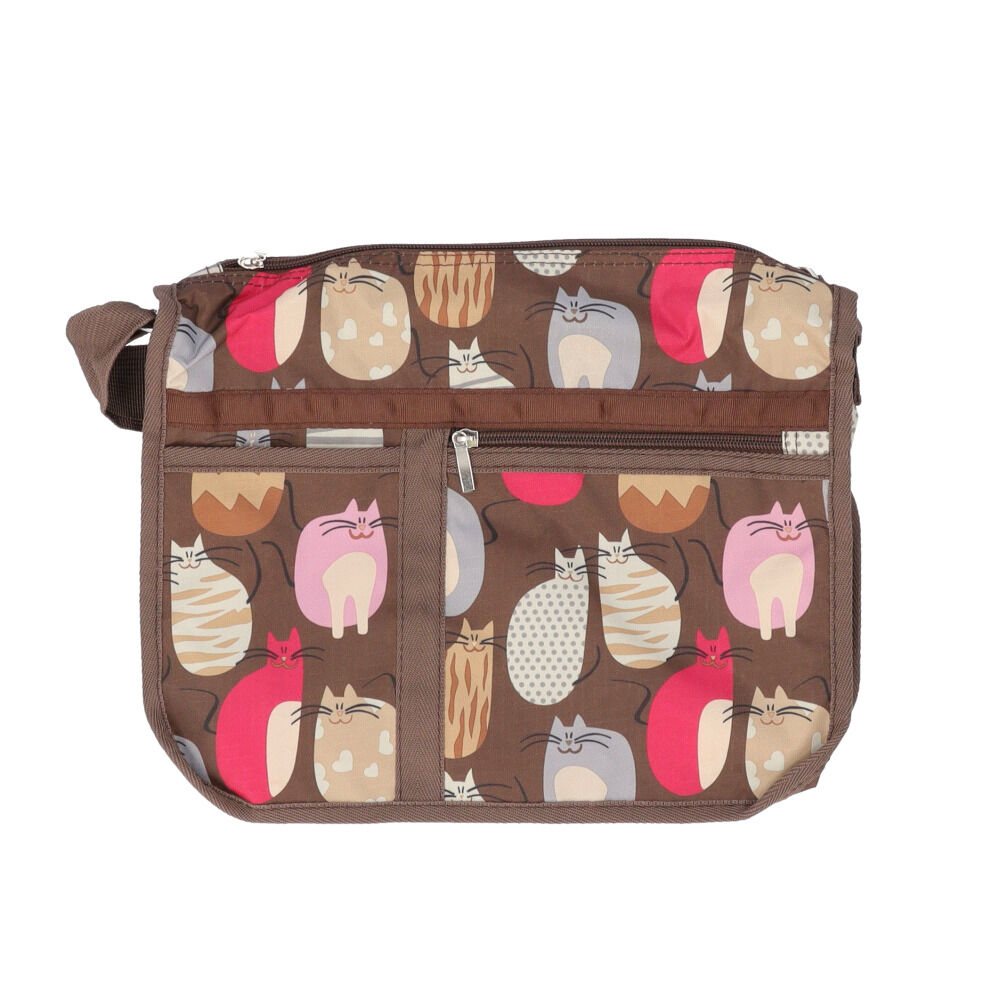 BACKYARD FAMILY「ショルダーバッグ 猫柄 大容量 通販 ショルダーバック ショルダー 肩掛け ななめかけ 斜めかけ」|ショルダー・メッセンジャー|ブラウン1
