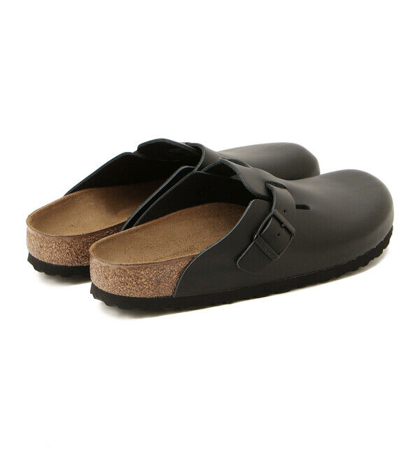 BIRKENSTOCK「【ビルケンシュトック】ボストン/ブラック ナチュラルレザー/クロッグ メンズ レディース」|サンダル|