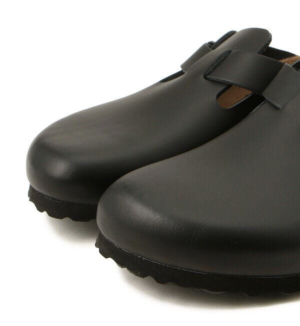 BIRKENSTOCK「【ビルケンシュトック】ボストン/ブラック ナチュラルレザー/クロッグ メンズ レディース」|サンダル|