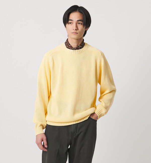 UNITED ARROWS「テープヤーン 天竺編み  クルーネック サマーニット」|ニット・セーター|