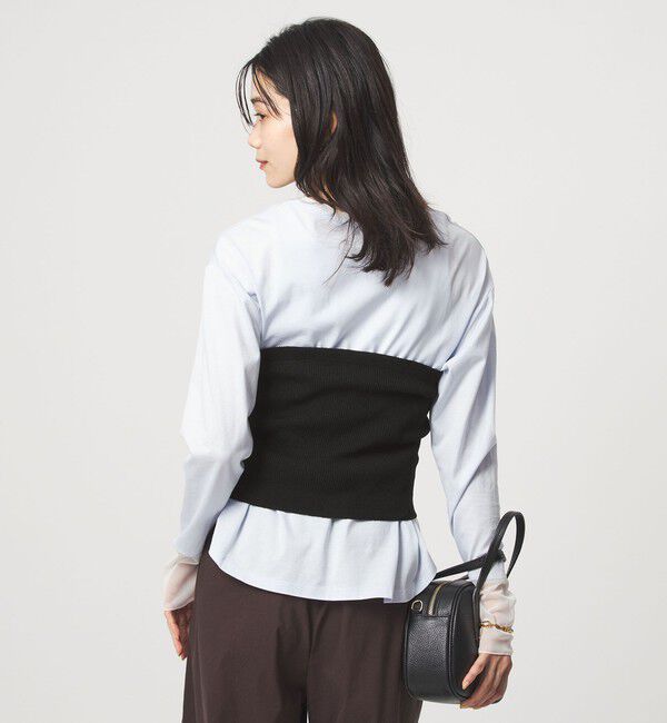 UNITED ARROWS green label relaxing「リブ ニット ビスチェ ウォッシャブル」|ベスト・ジレ|