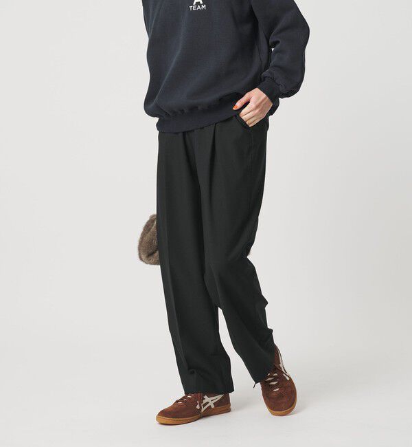 BEAUTY&YOUTH UNITED ARROWS「タックテーパードパンツ ウォッシャブル」|スラックス|