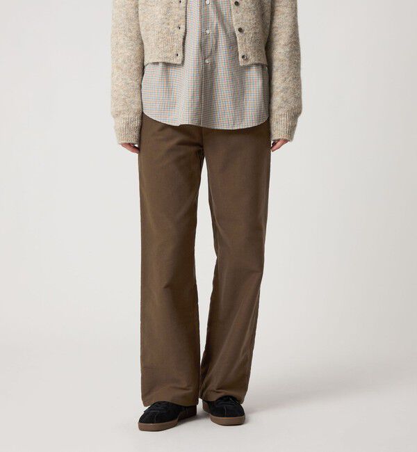 STEVEN ALAN「＜Steven Alan＞コットン モールスキン パンツ」|チノ|DK.BROWN