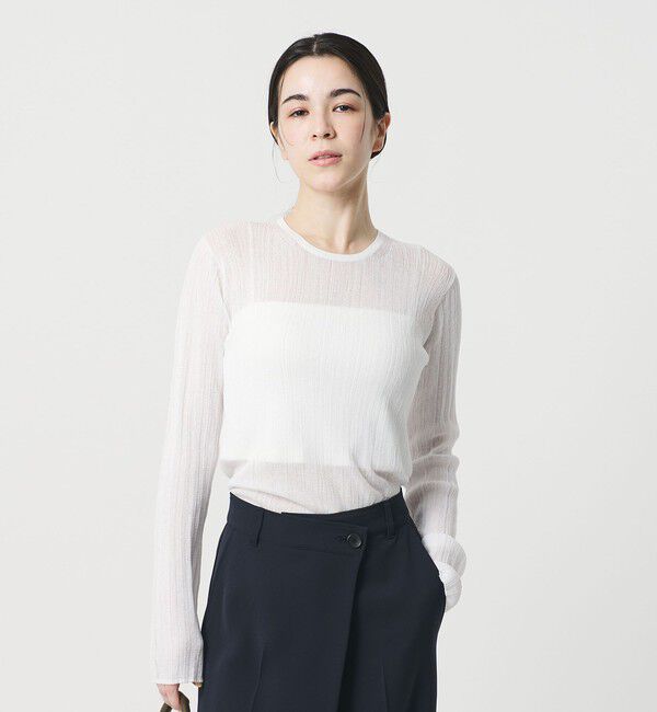 BEAUTY&YOUTH UNITED ARROWS「ランダムリブ ニットプルオーバー ウォッシャブル」|ニット・セーター|